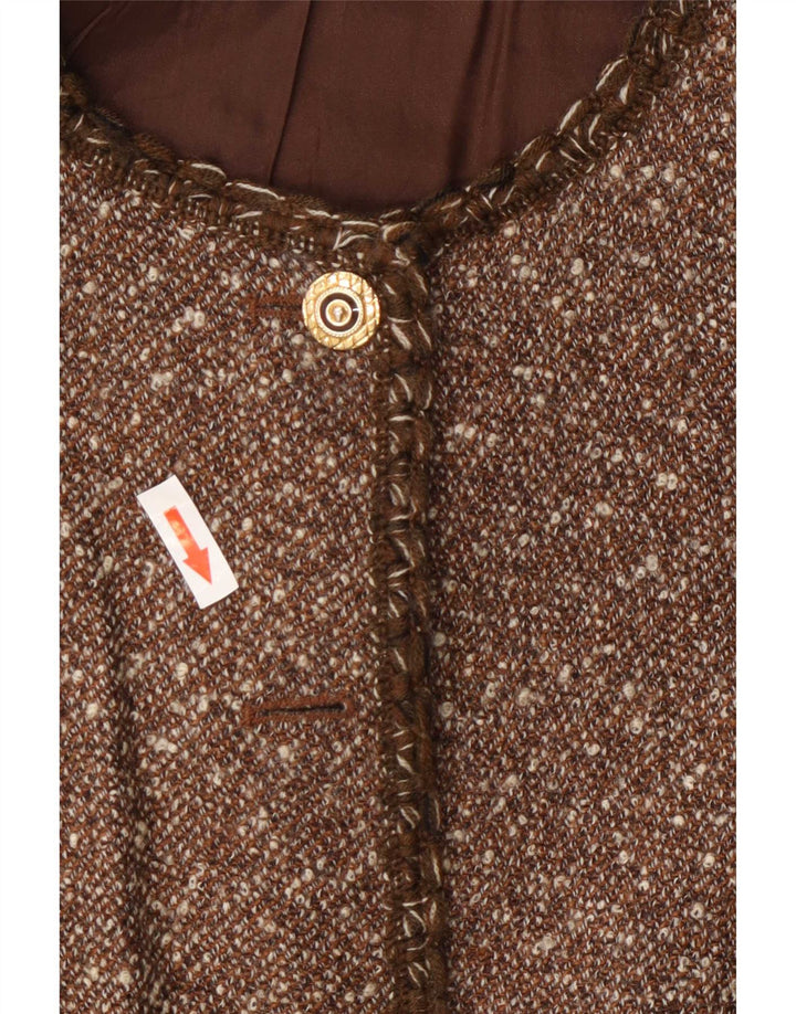 Luisa Spagnoli Veste Blazer 6 Boutons Femme IT 50 XL Marron Moucheté