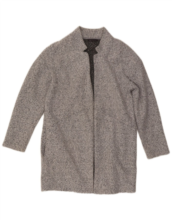 Marks & Spencer Manteau ouvert pour femme UK 12 Polyester moucheté gris moyen