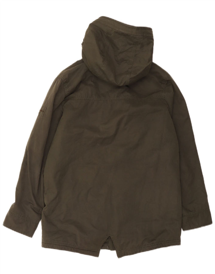 ABERCROMBIE & FITCH Parka à capuche pour garçon 13-14 ans Kaki Polyester