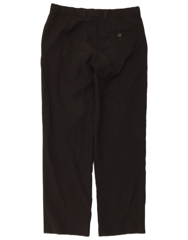 Marks & Spencer Pantalon de costume droit coupe droite pour homme W32 L31 Noir