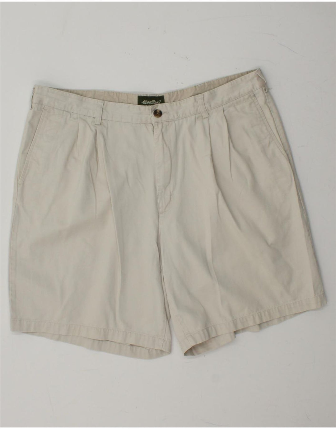 EDDIE BAUER Short Chino Pegged Homme W40 XL Coton Blanc