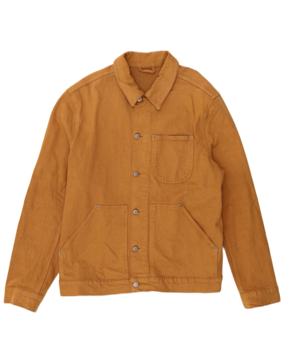 Zara Veste en jean pour homme UK 42 XL Marron Lyocell