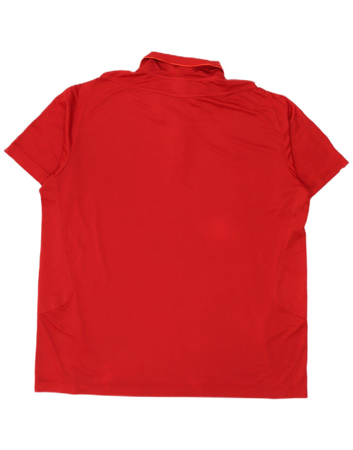 Adidas Polo Climacool Homme IT 50/52 2XL Rouge Colorblock Polyester