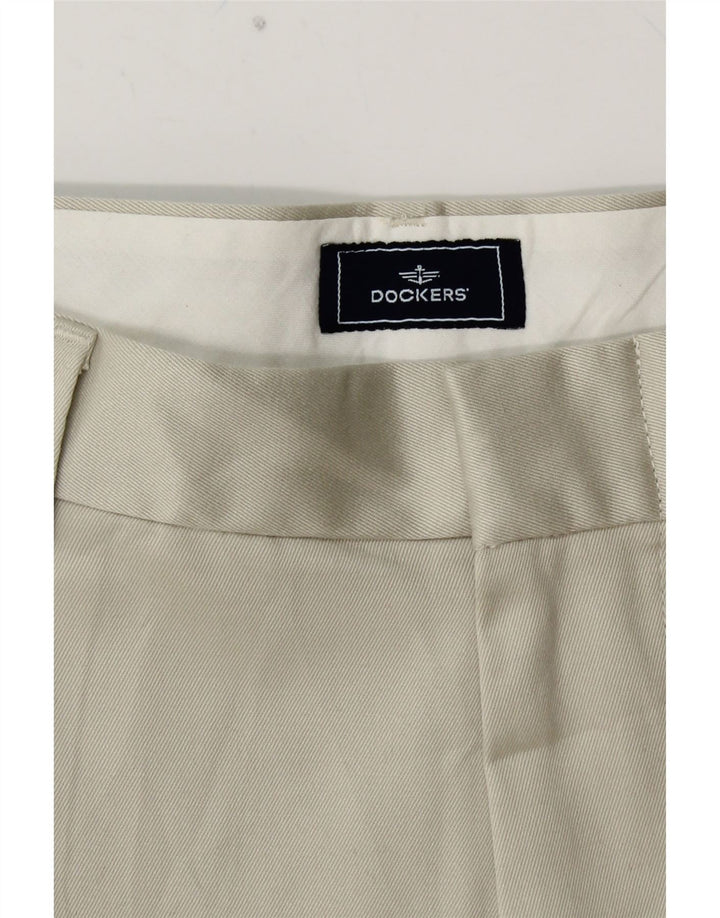 DOCKERS Pantalon Chino Pegged Homme W32 L29 Gris Coton