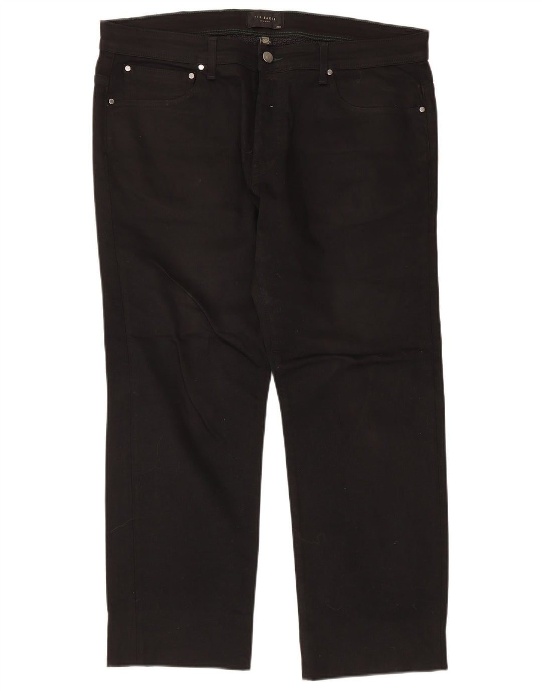 Ted Baker Jean Droit Homme W36 L26 Noir Coton