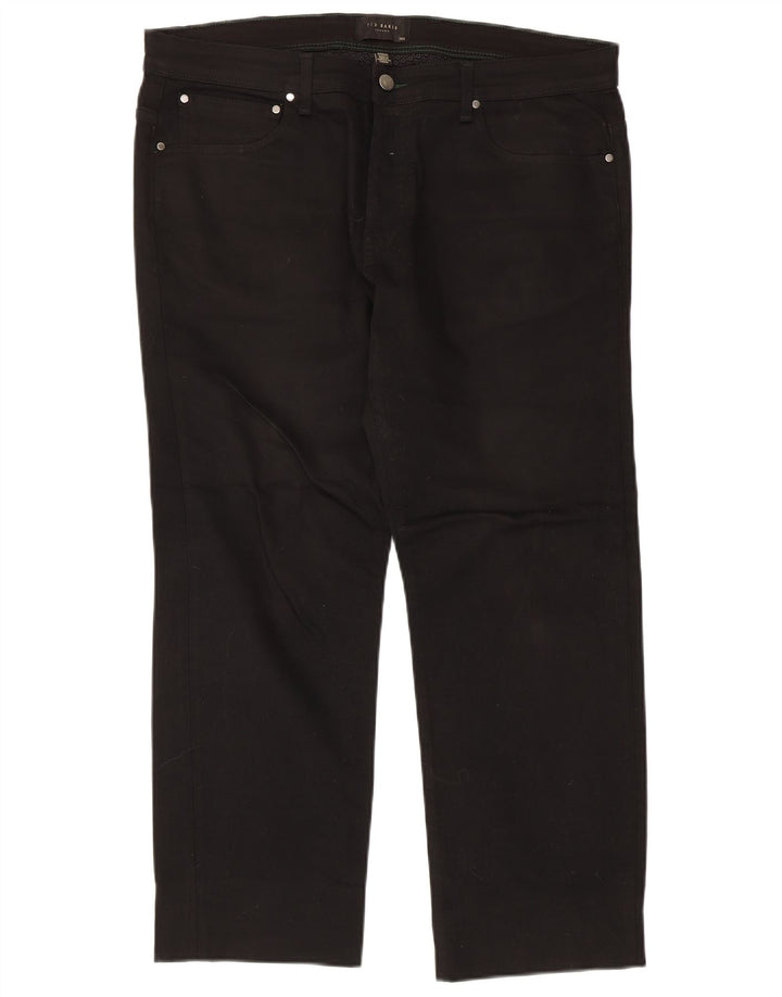 Ted Baker Jean Droit Homme W36 L26 Noir Coton