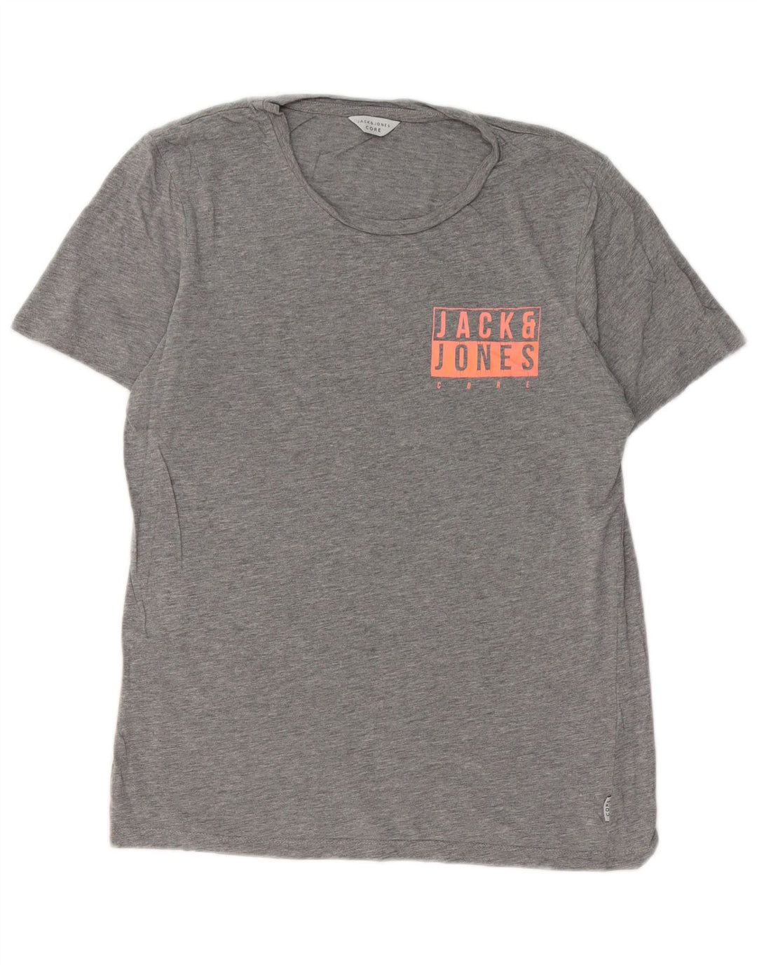 JACK & JONES T-Shirt Graphique Homme Petit Gris Coton