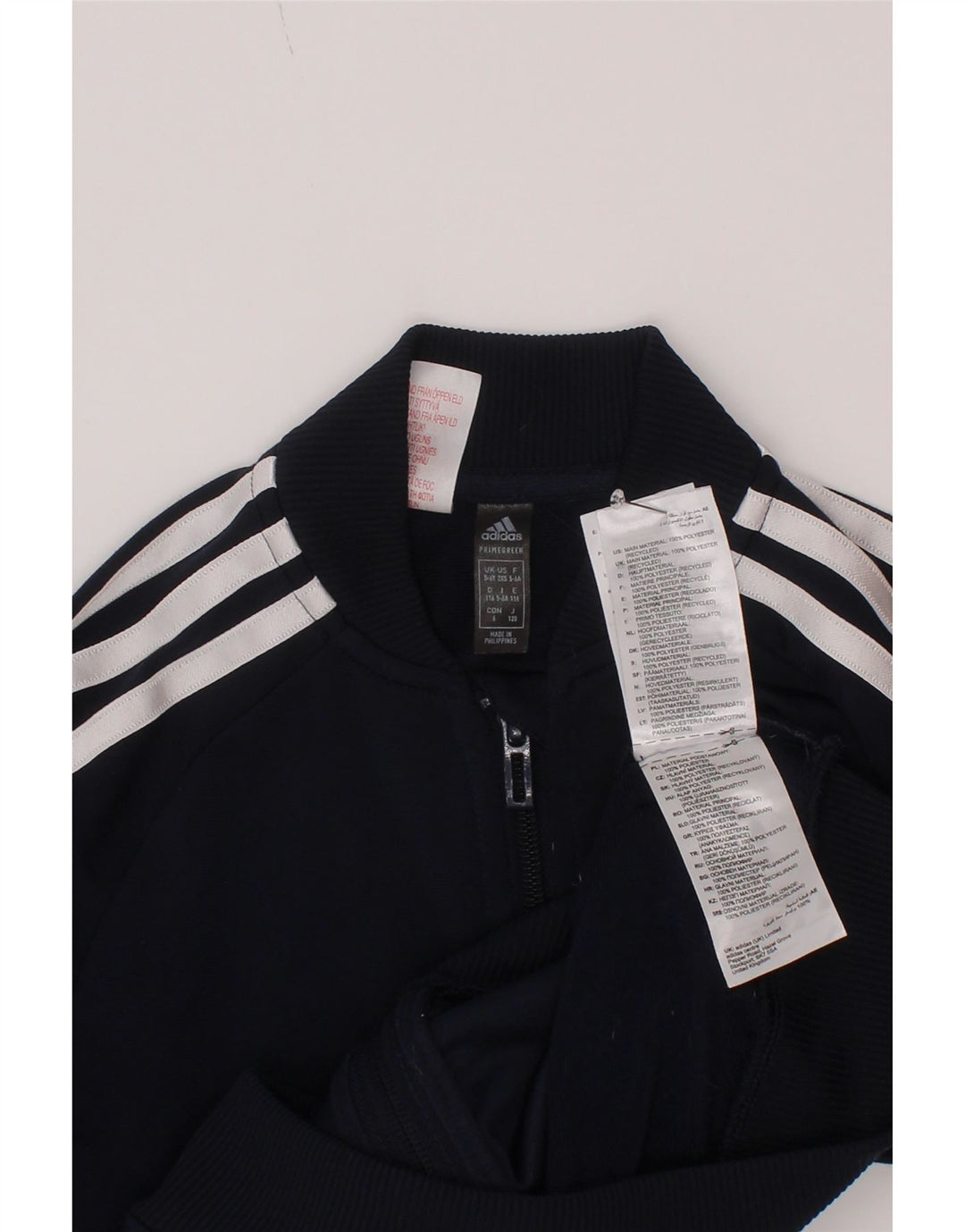 Veste de survêtement Adidas Garçon 5-6 ans Bleu Marine Polyester