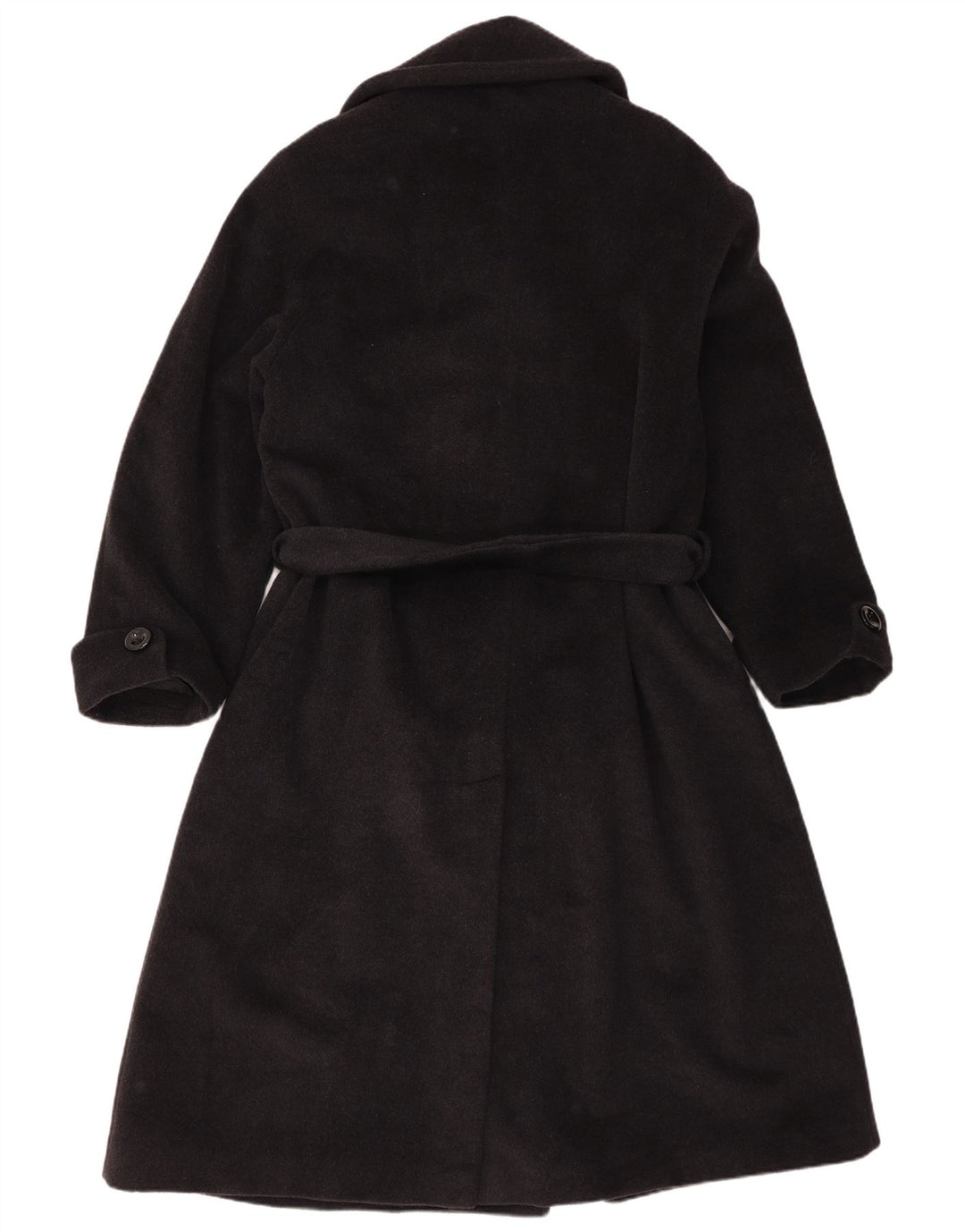 Vintage Manteau croisé pour femme UK 16 Grande laine grise