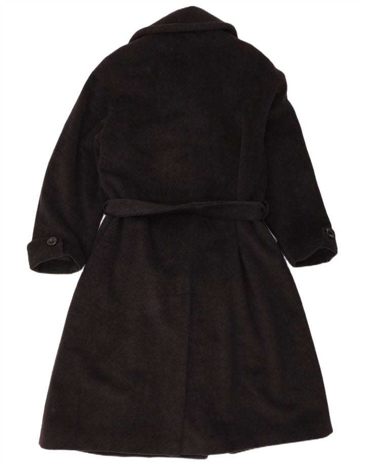 Vintage Manteau croisé pour femme UK 16 Grande laine grise