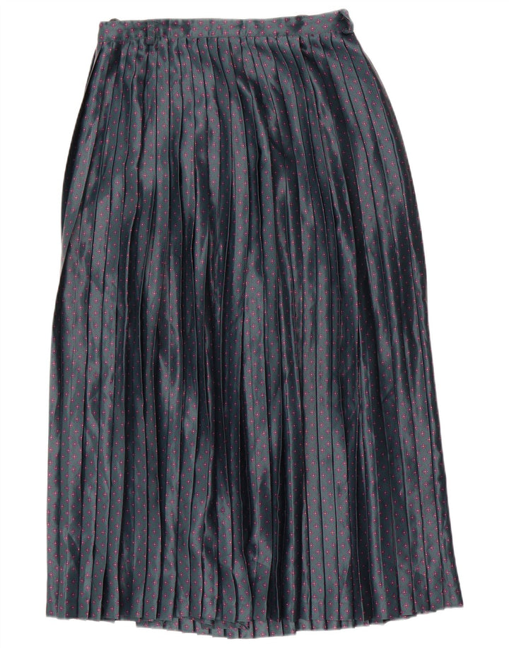 Haupt Womens Knife Jupe Plissée W28 Vert Moyen Floral