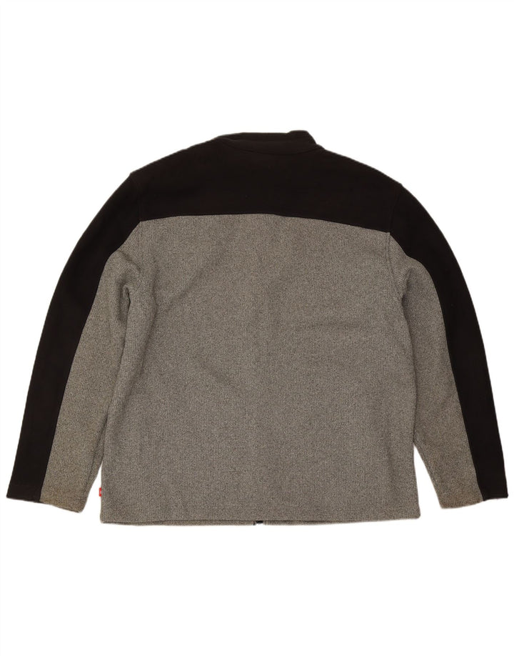 IZOD Veste de Survêtement Homme XL Gris Colorblock Polyester