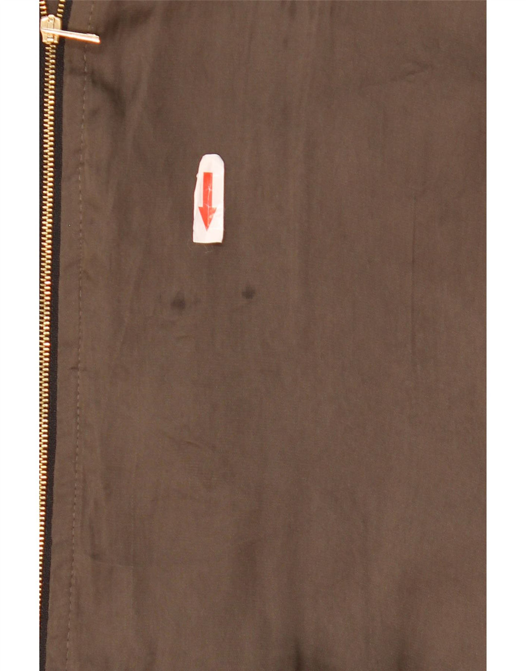 Zara Veste bomber surdimensionnée pour femme UK 10 Petit Kaki Colorblock Polyester