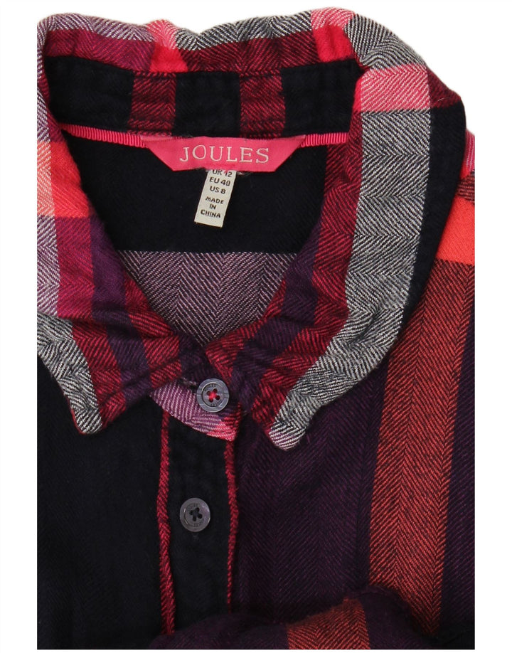 Joules Chemise en flanelle pour femme UK 12 Medium Black Check