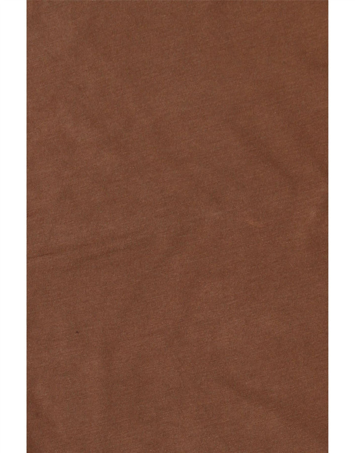 EDDIE BAUER T-Shirt Homme Top XL Marron Coton