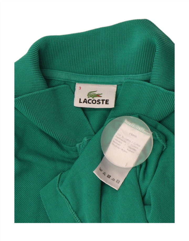 LACOSTE Polo Homme Taille 3 Petit Coton Vert