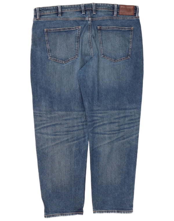 Marks & Spencer Jean fuselé Barrel pour homme W38 L28 en coton bleu