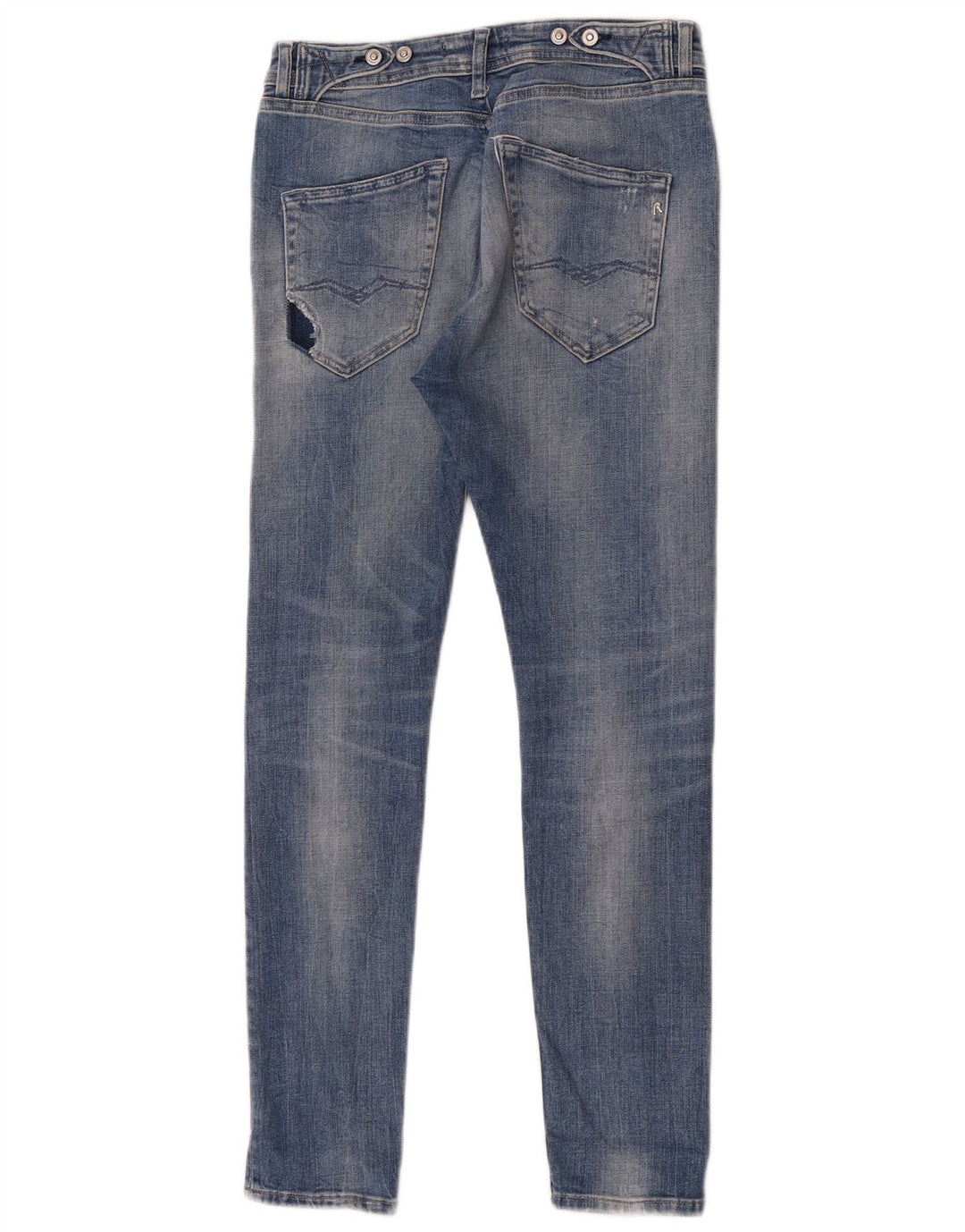 Replay Jean Skinny Déchiré Femme W29 L30 Bleu
