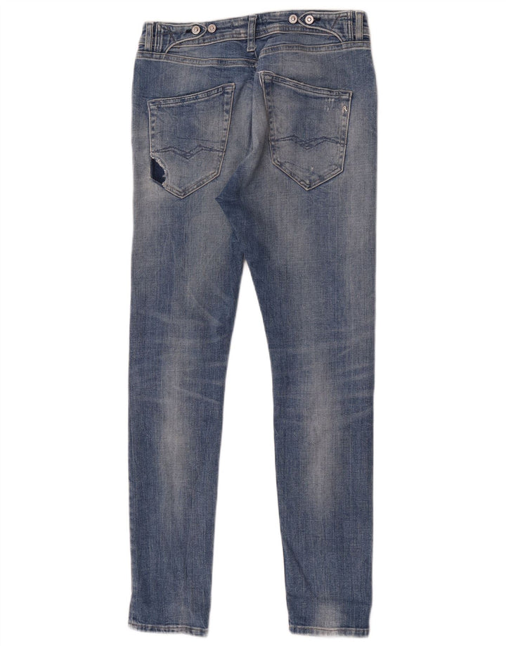 Replay Jean Skinny Déchiré Femme W29 L30 Bleu