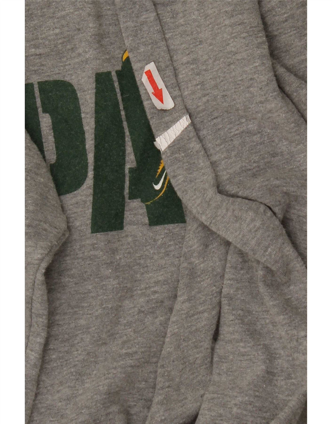 Nike Hommes Packers Graphic Haut à manches longues Petit Gris Coton
