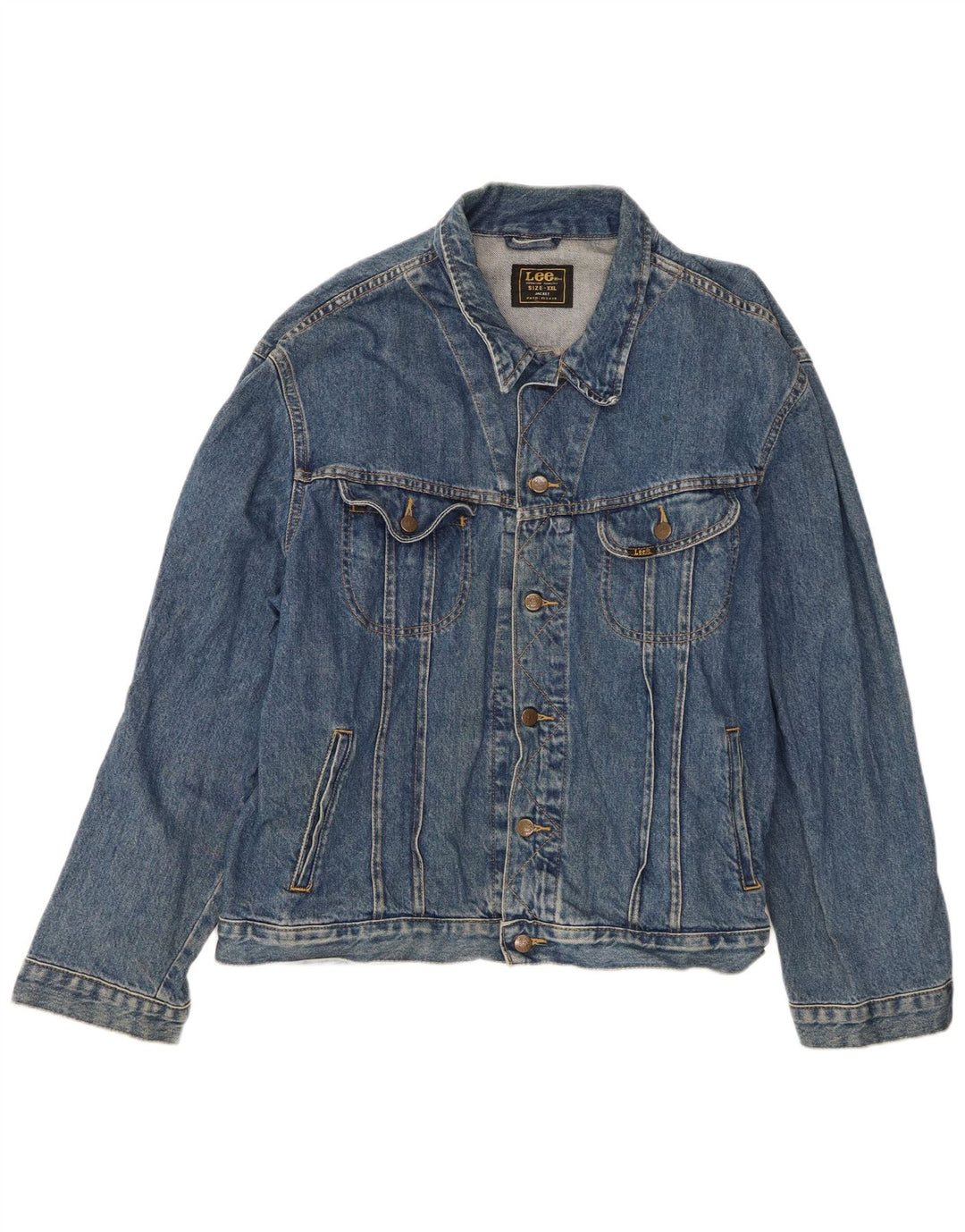 Lee Veste en Jean Homme UK 44 2XL Bleu Coton