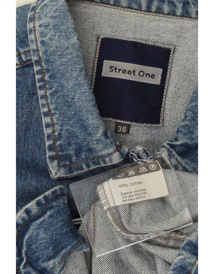 STREET ONE Womens Denim Jacket IT 36 XS Blue Cotton Vintage Street One and Second-Hand Street One from Messina Hembry 