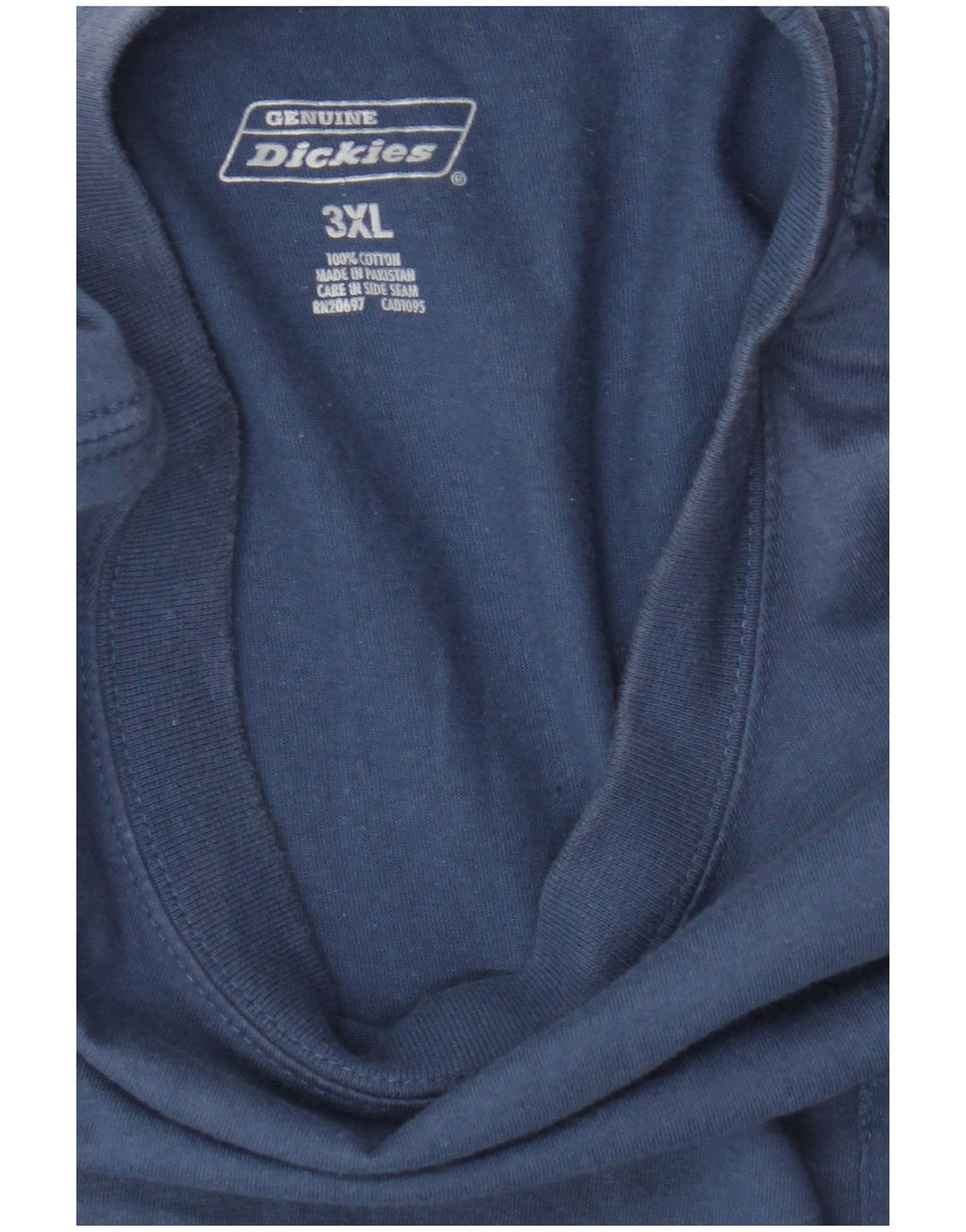 Dickies T-Shirt Homme Top 3XL Bleu Coton
