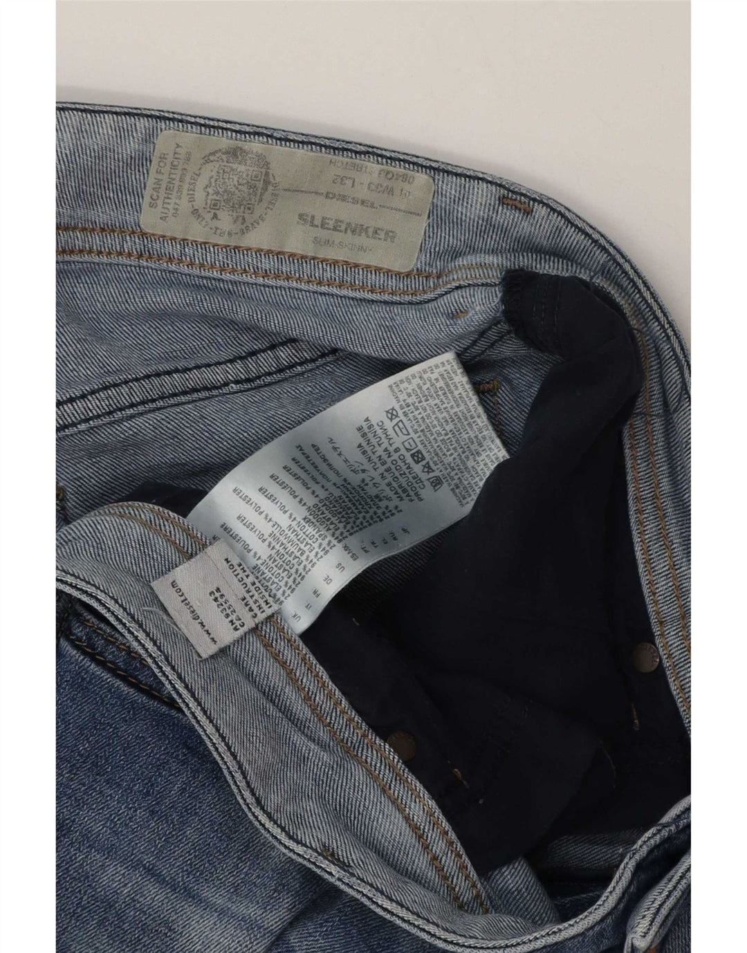 Diesel Short en Jean Sleenker W33 Homme Bleu Moyen
