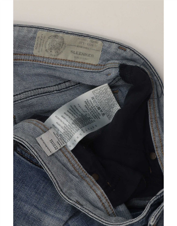 Diesel Short en Jean Sleenker W33 Homme Bleu Moyen