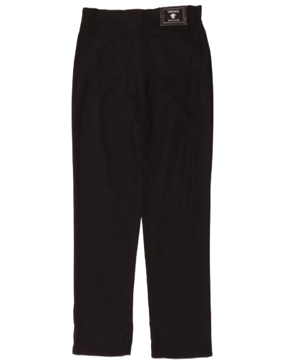 Versace Pantalon décontracté droit W32 L31 Noir Polyamide
