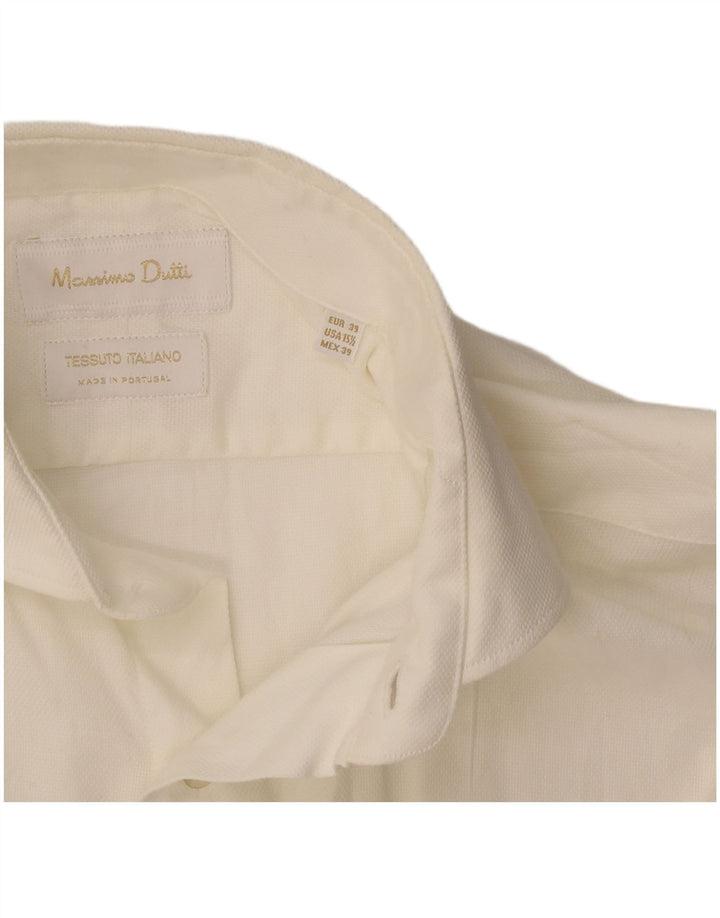 Massimo Dutti Chemise Homme Taille 39 Moyen Blanc