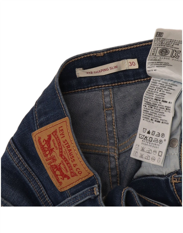 Levi's Short en Jean 312 Femme W30 Bleu Moyen Coton