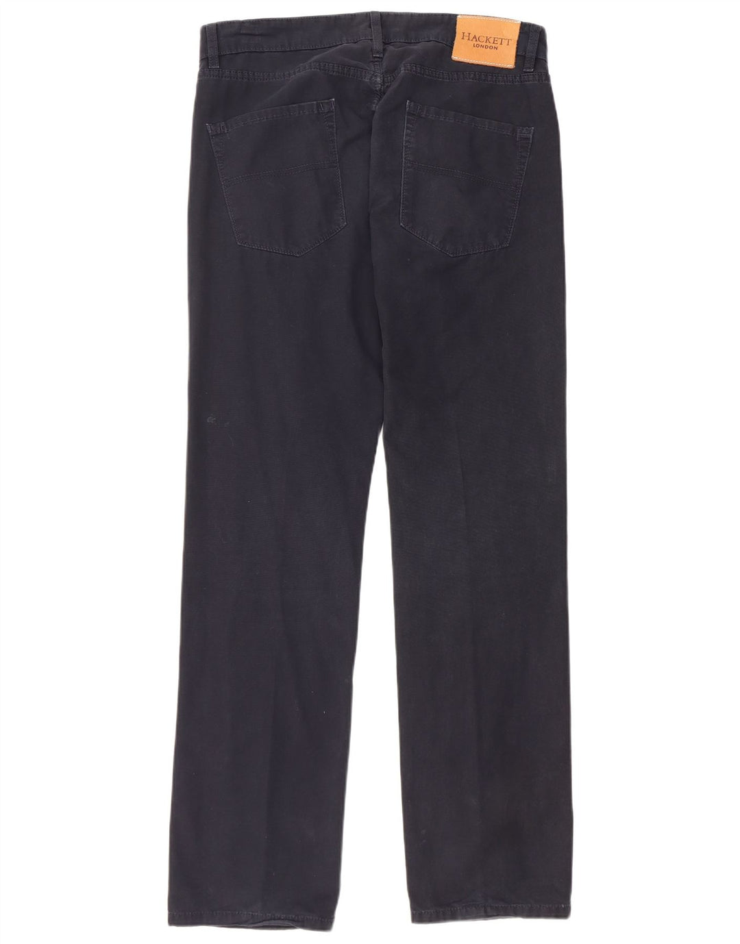 HACKETT Pantalon décontracté droit pour homme W34 L32 Bleu marine Coton