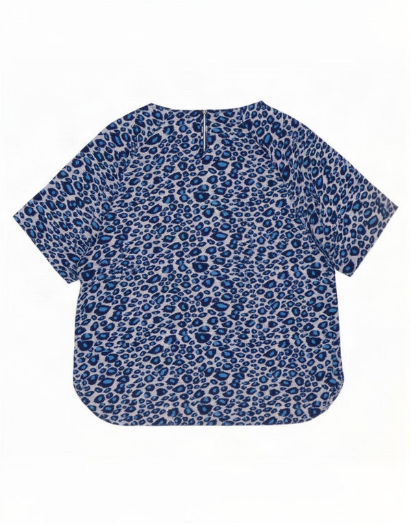 Marks & Spencer Chemisier Femme UK 46 Grand Bleu Imprimé Animal Polyester