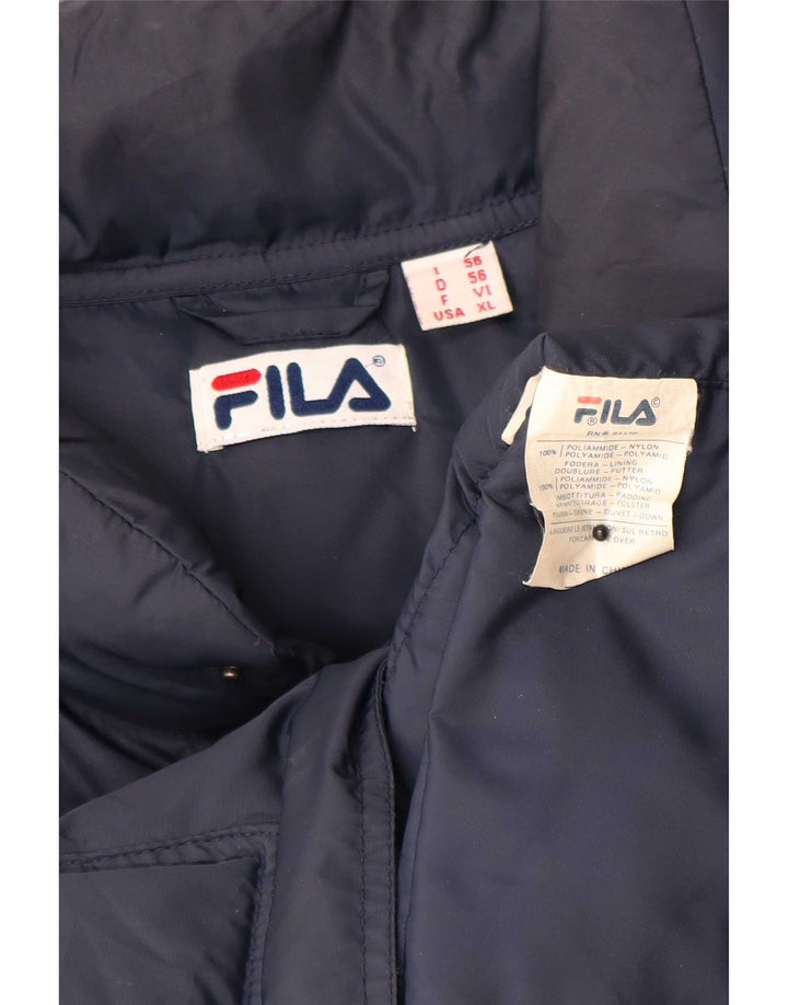 Fila Homme Gilet Rembourré IT 56 XL Bleu Marine Polyamide