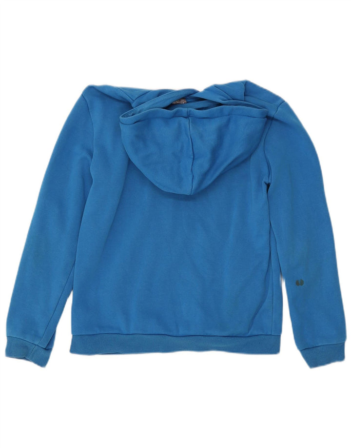 PUMA Sweat à capuche graphique pour fille 13-14 ans Bleu Coton