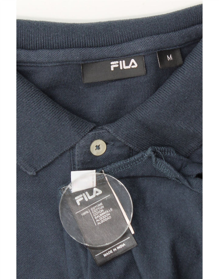 Fila Polo à Manches Longues Homme Bleu Marine Moyen Coton