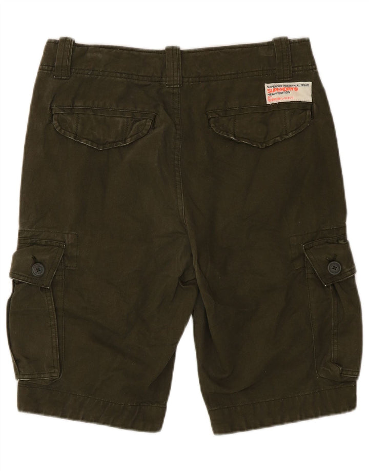 Superdry Short Cargo Homme Petit W29 Kaki Coton