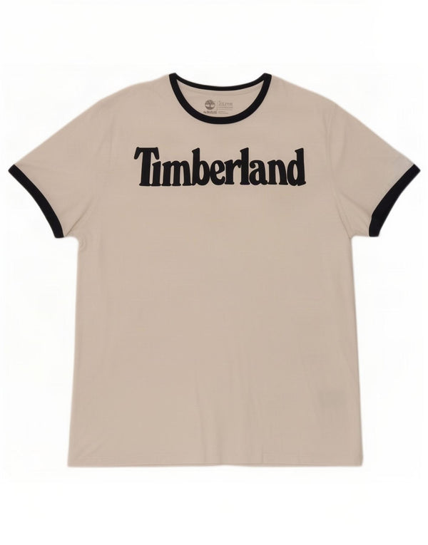 Timberland T-shirt graphique coupe régulière pour homme 2XL Blanc Colorblock