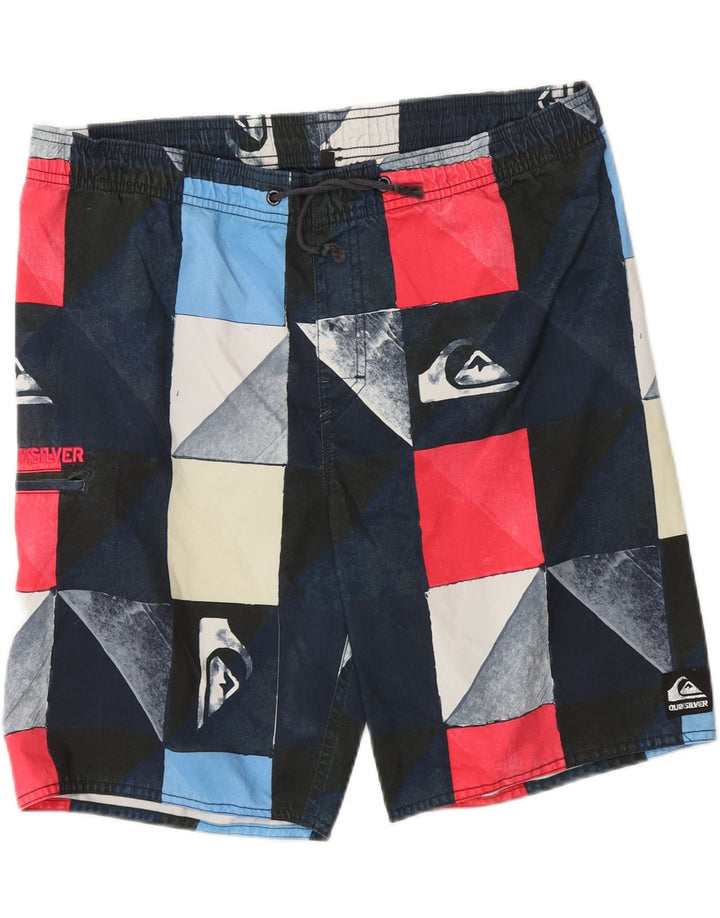 QUIKSILVER Short de Bain Graphique Homme Moyen Multicolore Géométrique