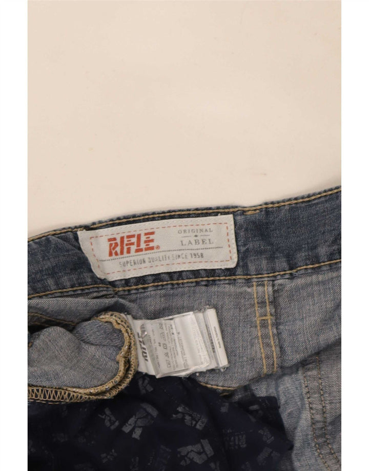 Rifle Jean droit pour homme IT 48 Medium W34 L34 Bleu Coton