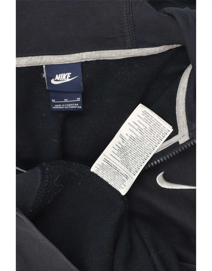 Nike Pull à capuche zippé en coton bleu marine moyen pour homme