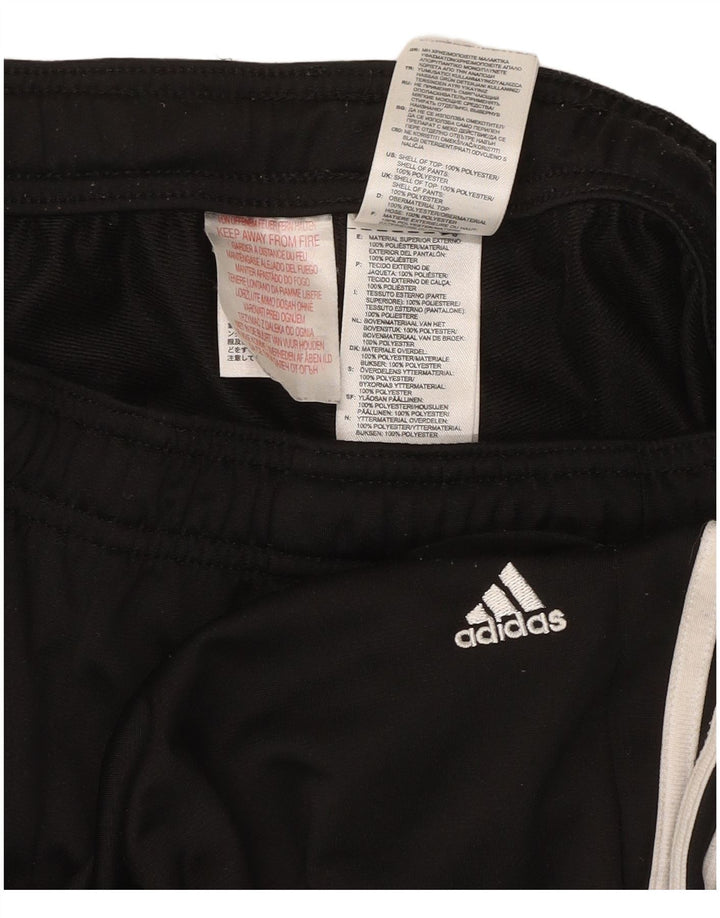 ADIDAS Pantalon de survêtement pour femme Joggers UK 10 Small Noir Polyester
