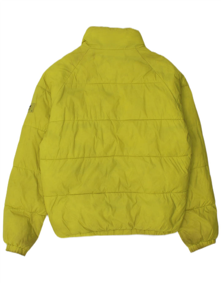 Zara Veste matelassée coupe ample pour homme UK 36 Small Jaune Polyester