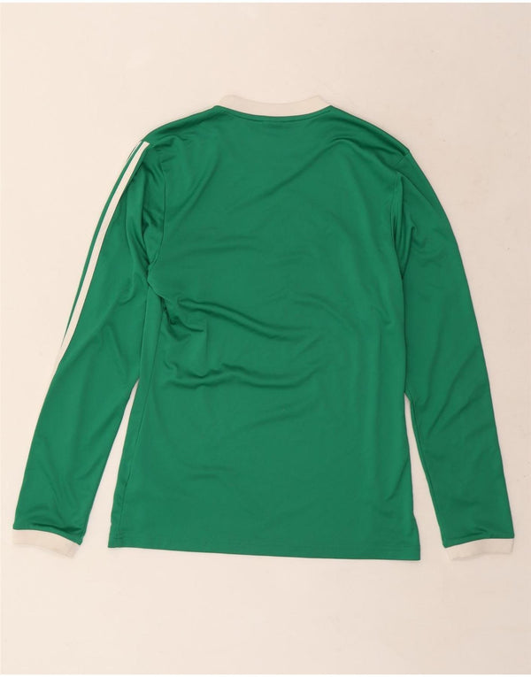 Adidas Haut à manches longues pour homme Petit polyester rayé vert