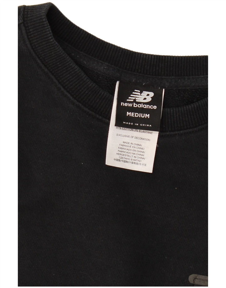 New Balance Sweat-Shirt Homme Noir Moyen Coton