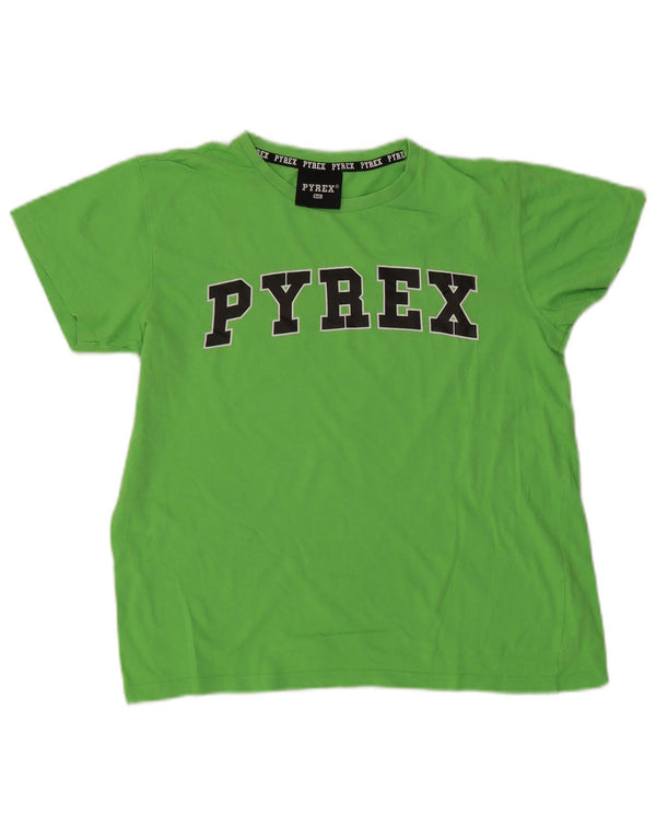 Pyrex T-Shirt Graphique Fille 14-15 Ans 2XL Vert Coton