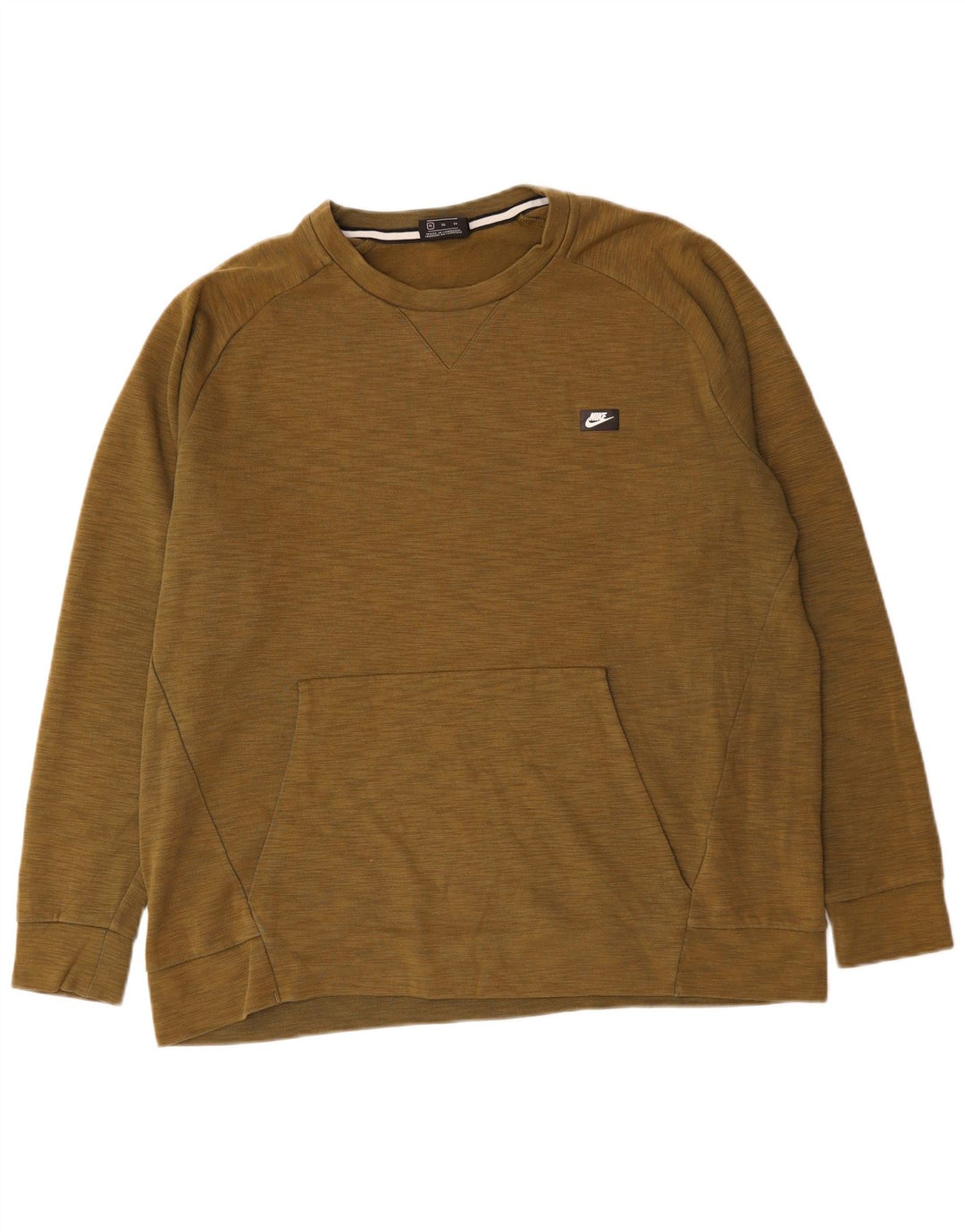 NIKE Sweat-Shirt Homme XL Kaki Moucheté Coton