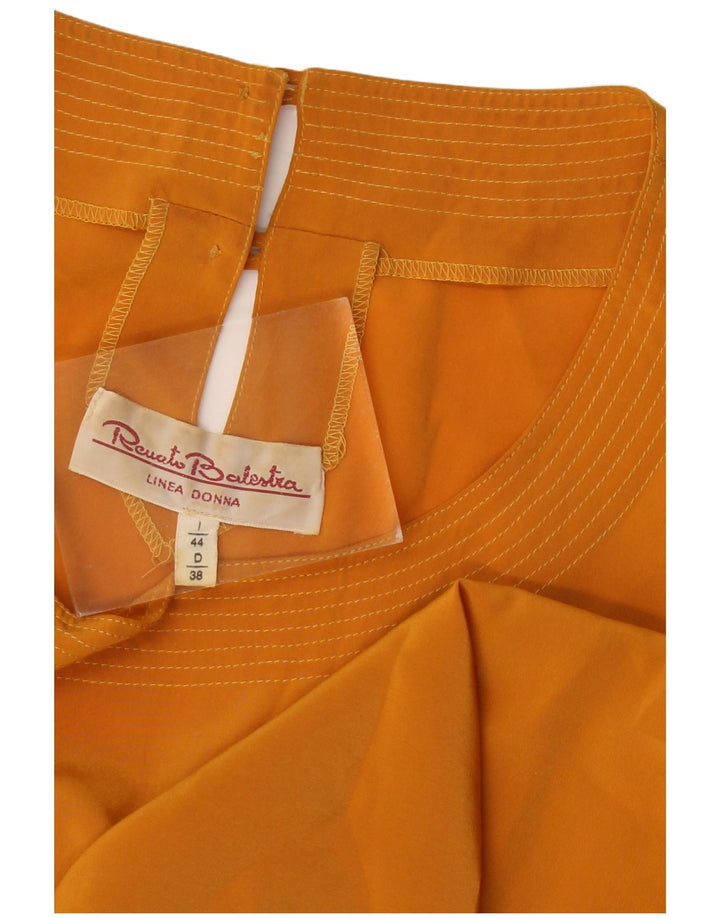 RENATO BALESTRA Femme Blouse Top IT 44 Orange Moyen