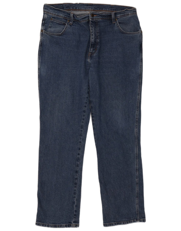 Wrangler Jean droit coupe droite W38 L32 en coton bleu pour homme